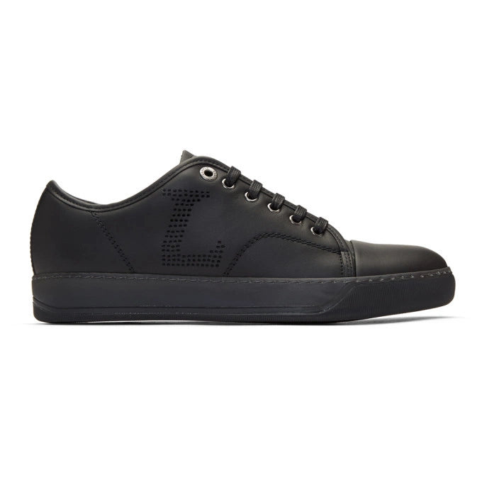 Lanvin Leather L Logo Pump - Black
